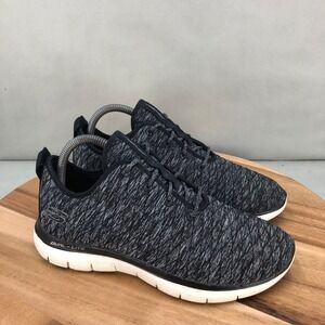 Skechers Dual Lite Black Walking Running Shoes Lightweight Womens 8.5 Sneakers